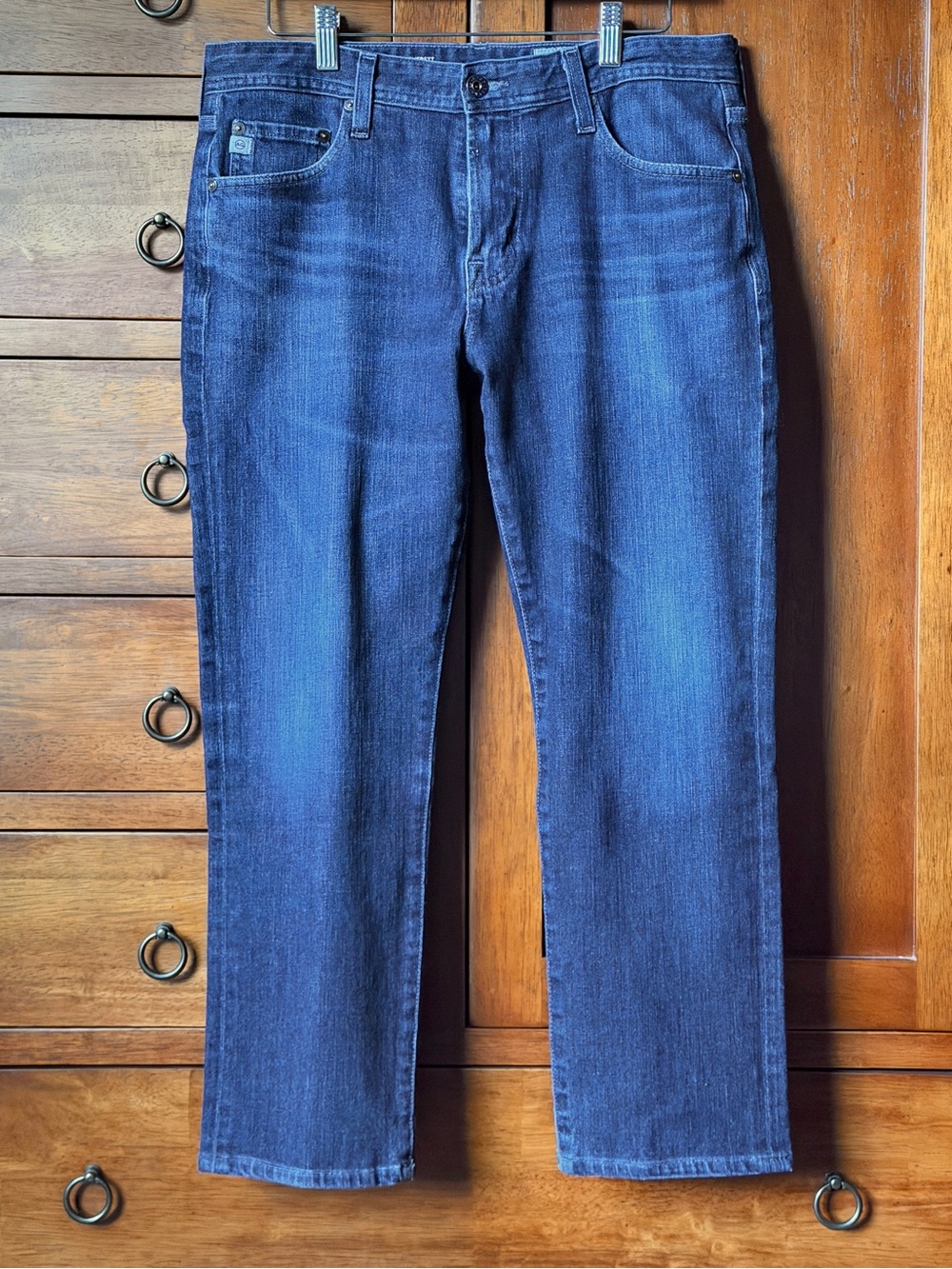 AG Everett Slim Straight Jeans 33x26 Hemmed Mozart Wash